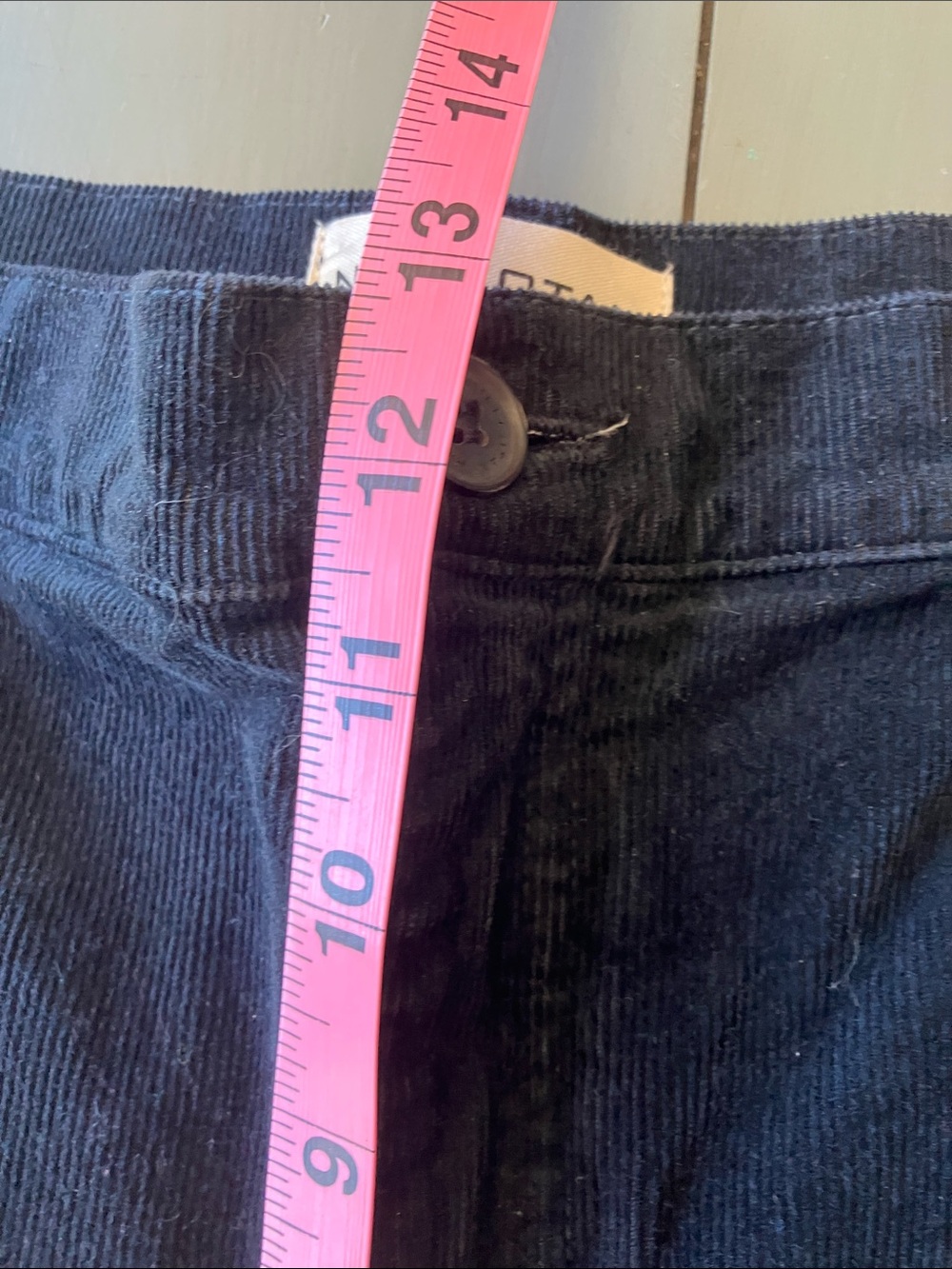 Nili Lotan Midnight Blue Corduroy Trousers Size 12 NWOT - Picture 9 of 11